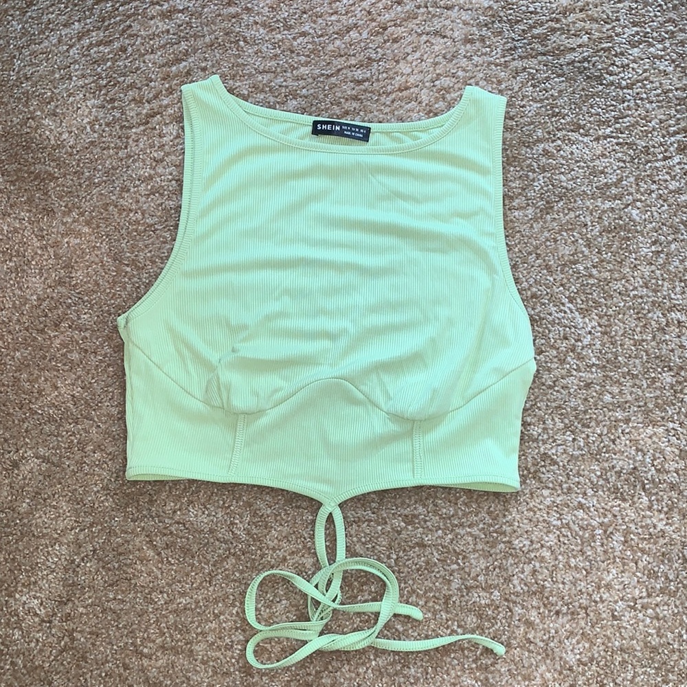 Shein crop top with tie